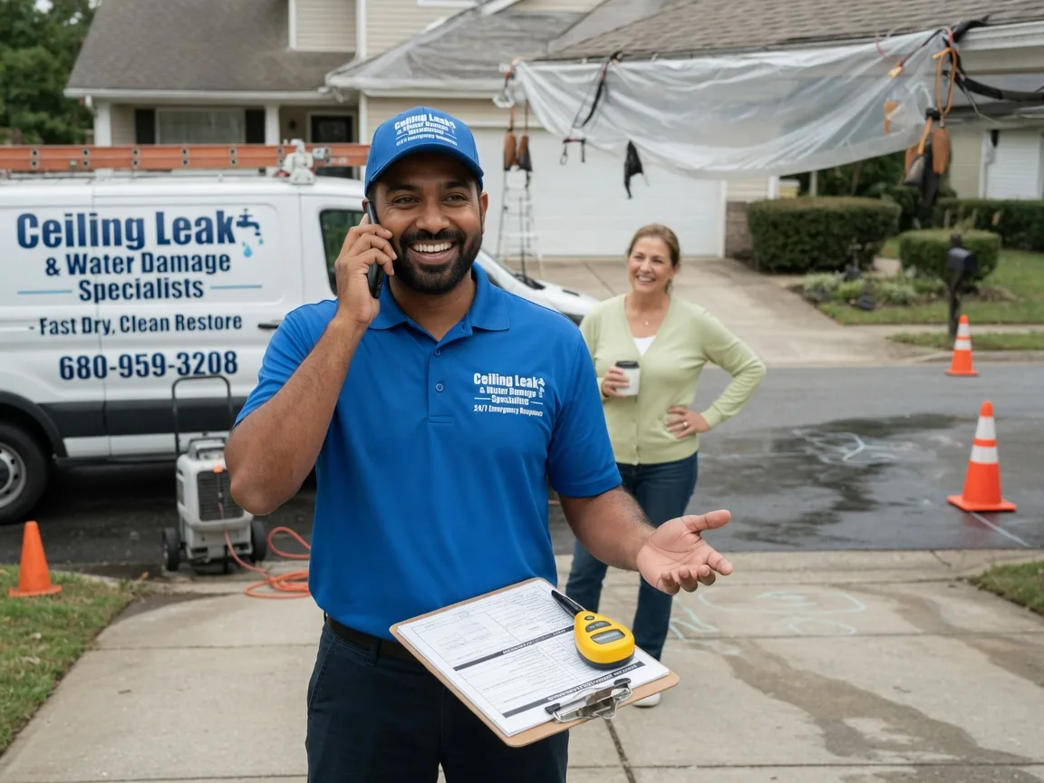Ceiling Leak Cleanup Milford, NE FAQs